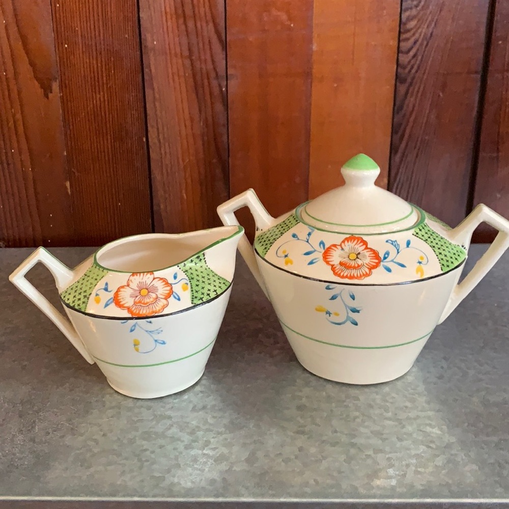 Vintage sugar & Creamer set, Japan